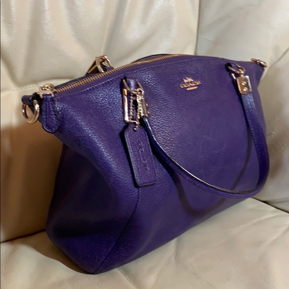 Purple Coach bag (12”x8”)